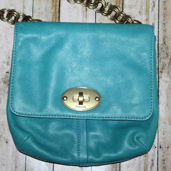 FOSSIL SUMMER PURSE TEAL TURQ - Picture 2 of 4